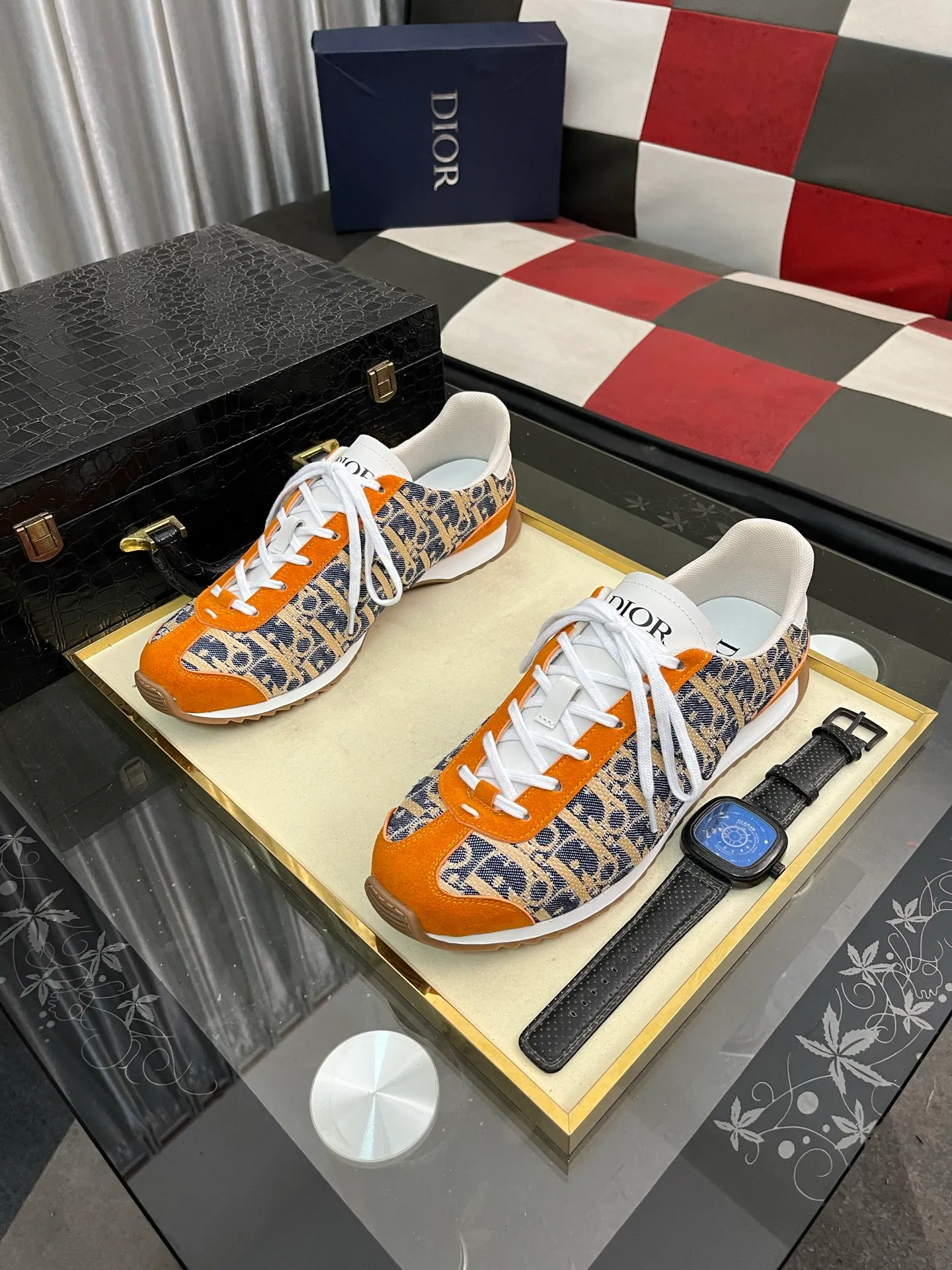 Men's shoes 💰420⌚️⌚️[Dior] Dior couple's style, new casual style launched in Hong Kong counters. Official website 1:1 production. Original Italian materials. Designed by European and American masters. Perfect shape to create counter quality. Solid color rubber wear-resistant outsole and classic dazzling head! Super versatile and very comfortable. High-end without losing taste, fashionable and novel! ! Absolute focus! Code number: 36-448️⃣Colors available